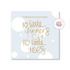 10 Little Fingers &amp; 10 Little Toes Mini Card Blue