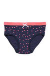 Marquise 2 Pack Underwear - Navy / Pink Spot Floral