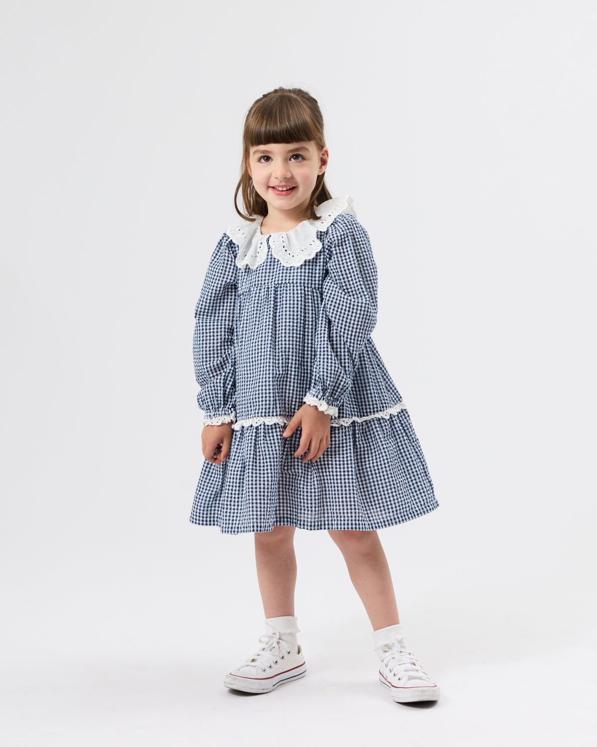 Goldie + Ace Gingham Collared Dress