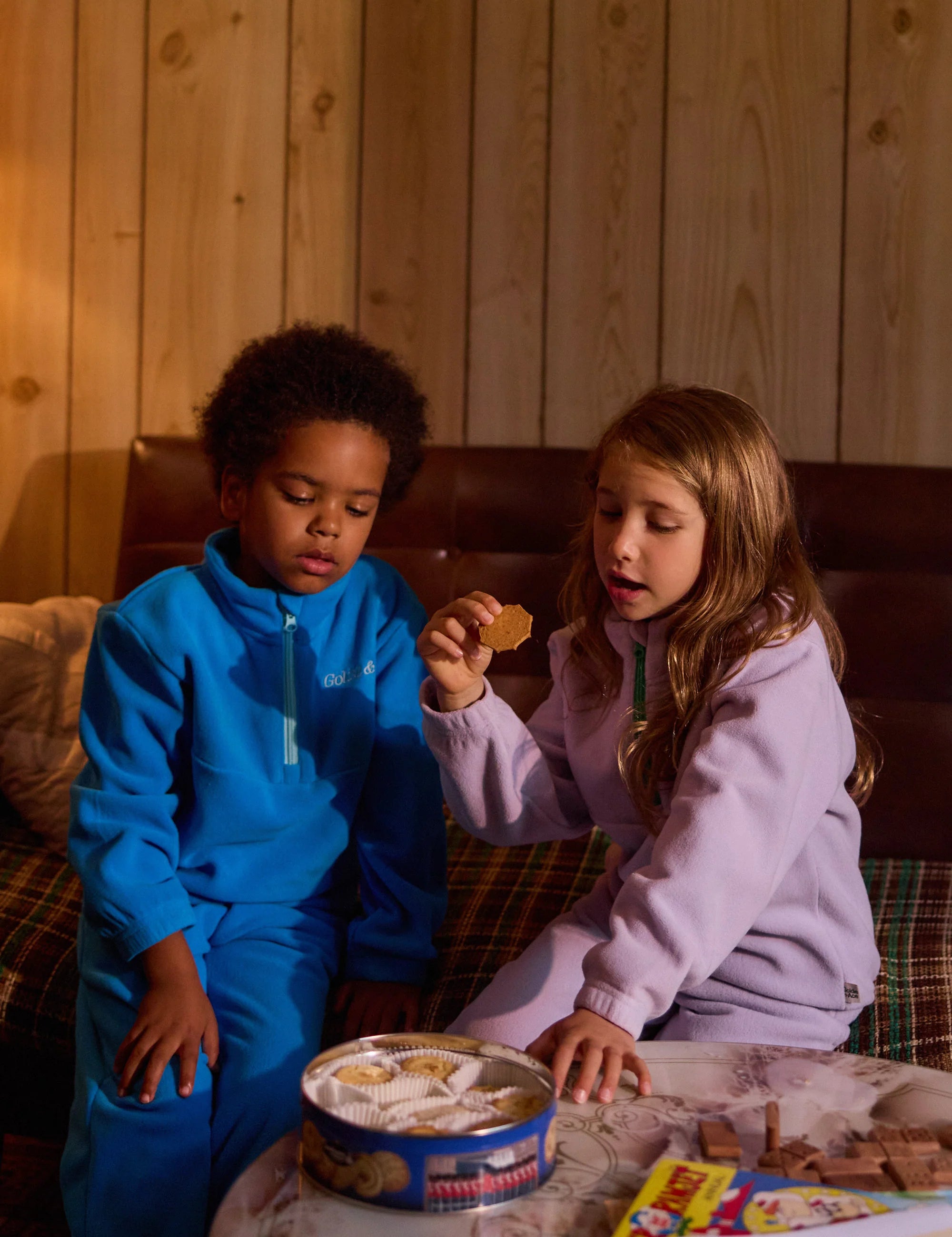 Goldie and Ace Bobbi Polar Fleece Sweatpants Lake