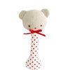 Alimrose Baby Bear Stick Rattle Red Spot