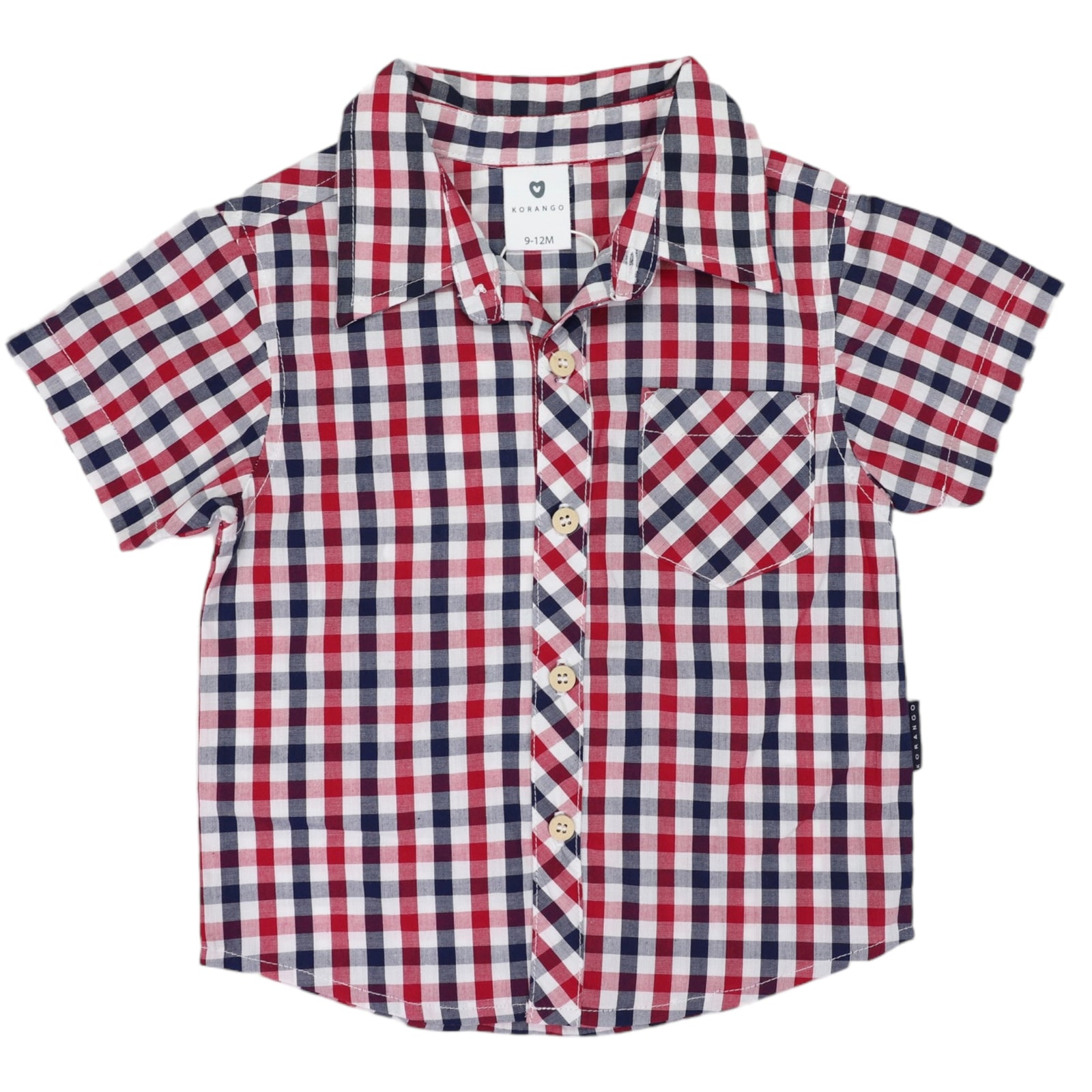 Korango Short Sleeved Shirt Red Check