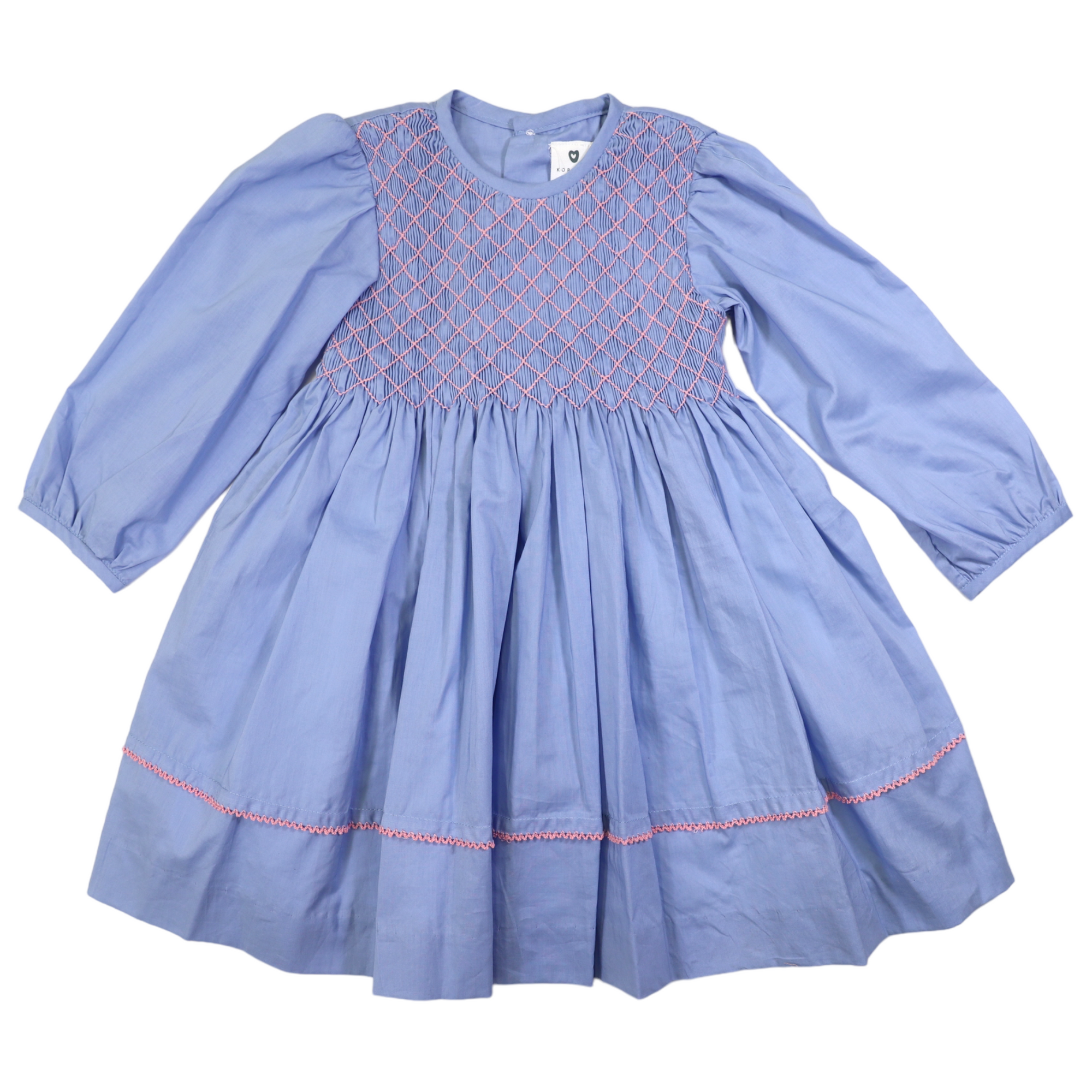 Korango Smocked Dress - Blue Heron