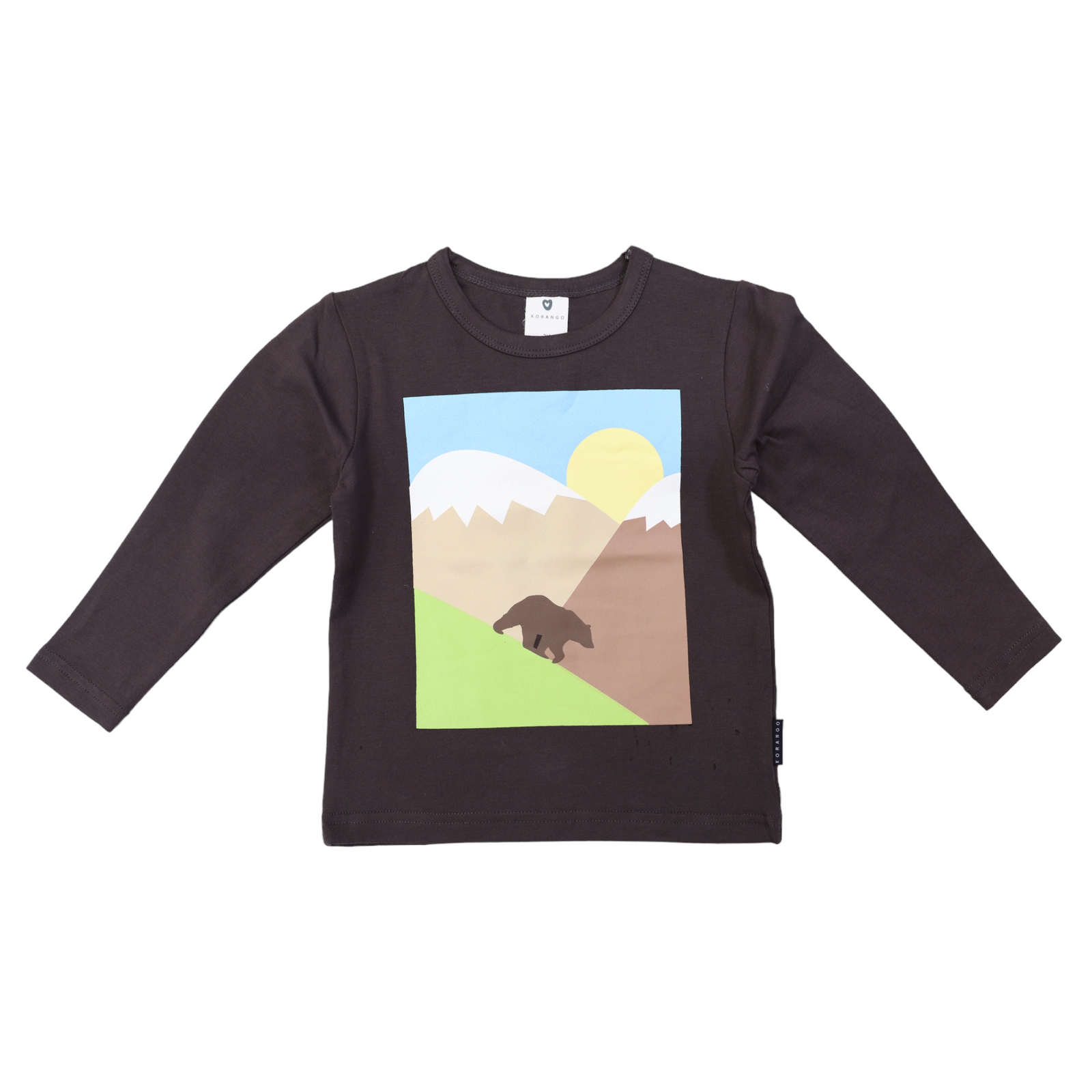 Korango Wilderness Long Sleeve Tee - Charcoal