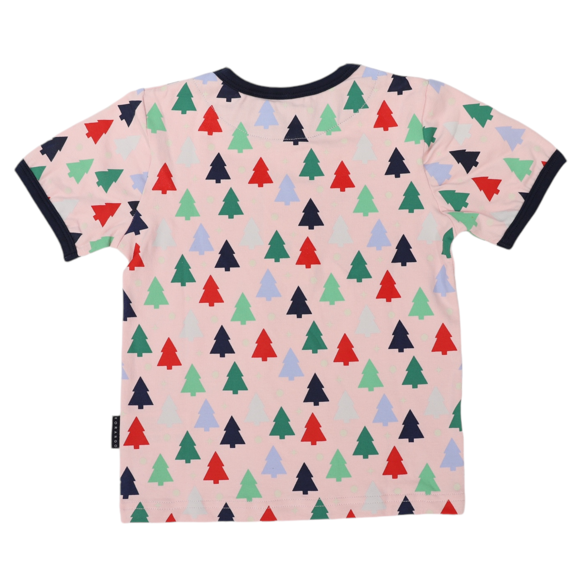Korango Cotton PJs Xmas Tree Print - Pink