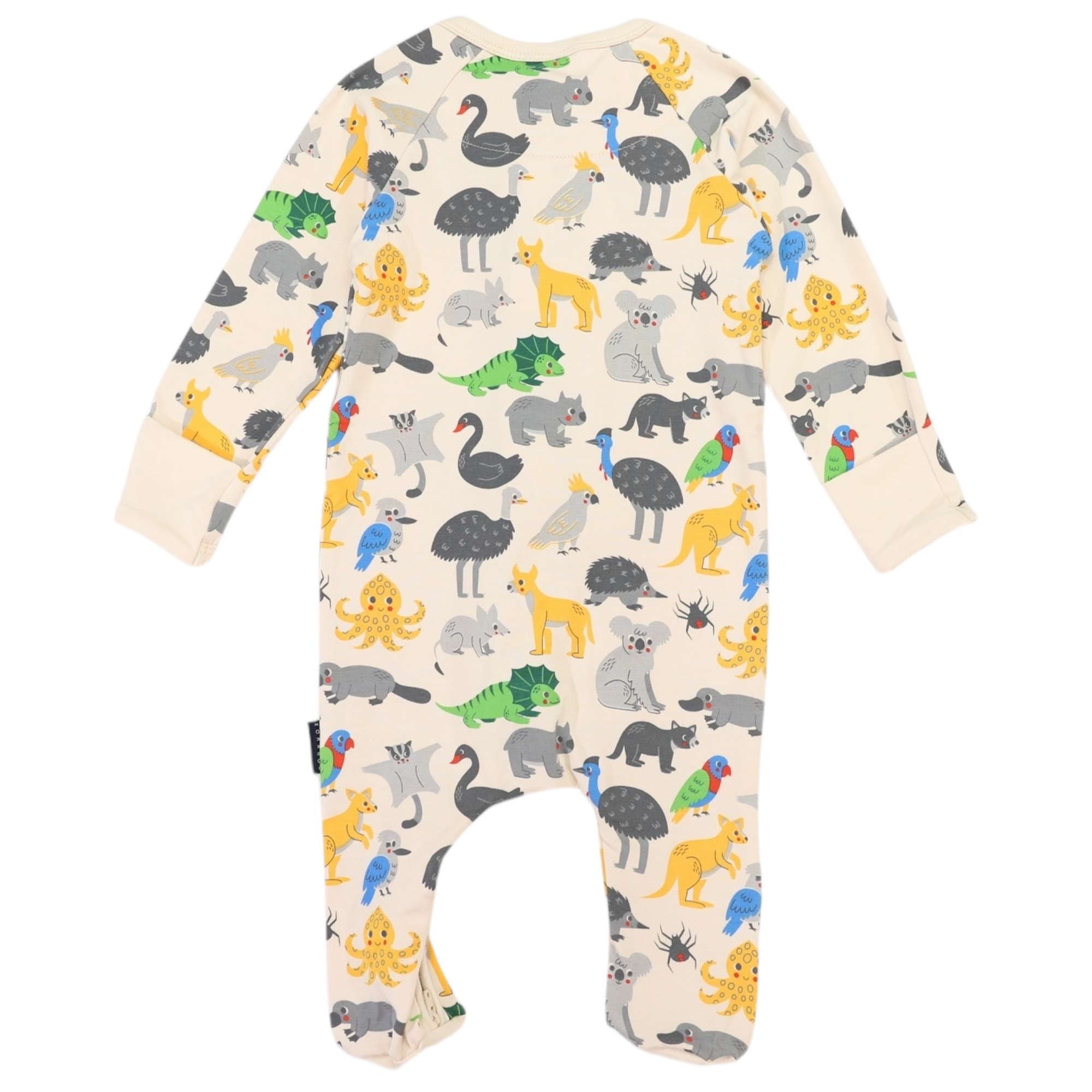 Korango Australian Animal Zip Onesie - Beige