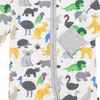 Korango Australian Animal Zip Onesie - Grey