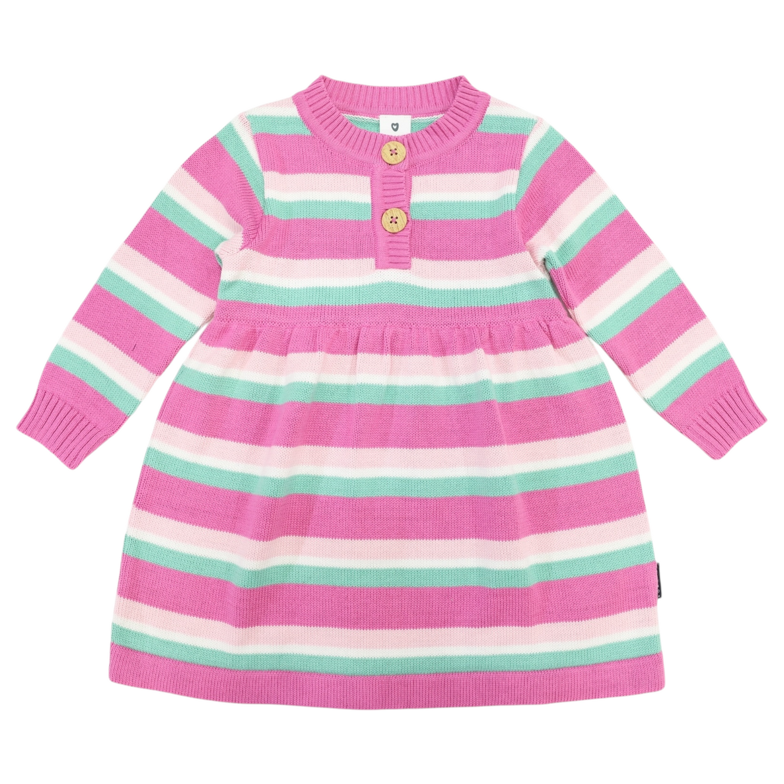 Korango A-line Knit Dress - Green