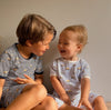 Korango Cotton PJs Trucks and Diggers Print - Navy