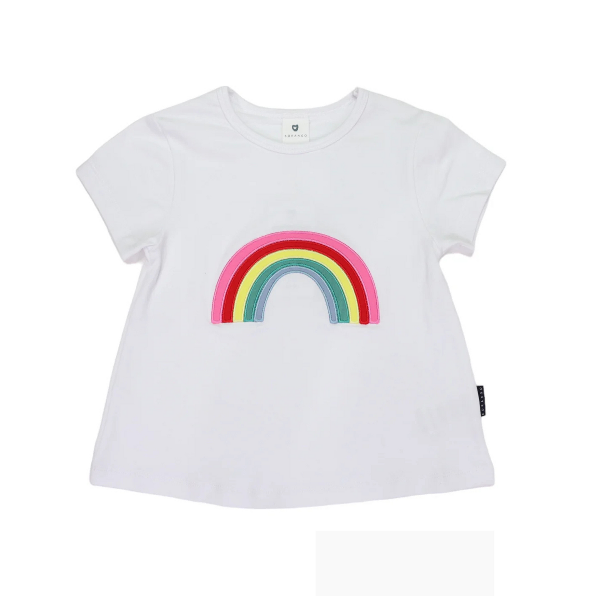 Korango Rainbow Swing Top - White