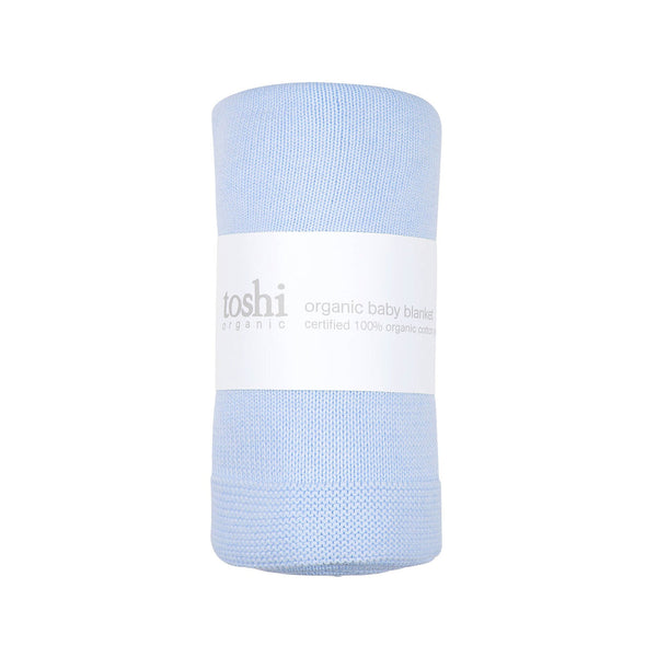 Toshi Organic Blanket Snowy Sea Breeze Canterbury Kids