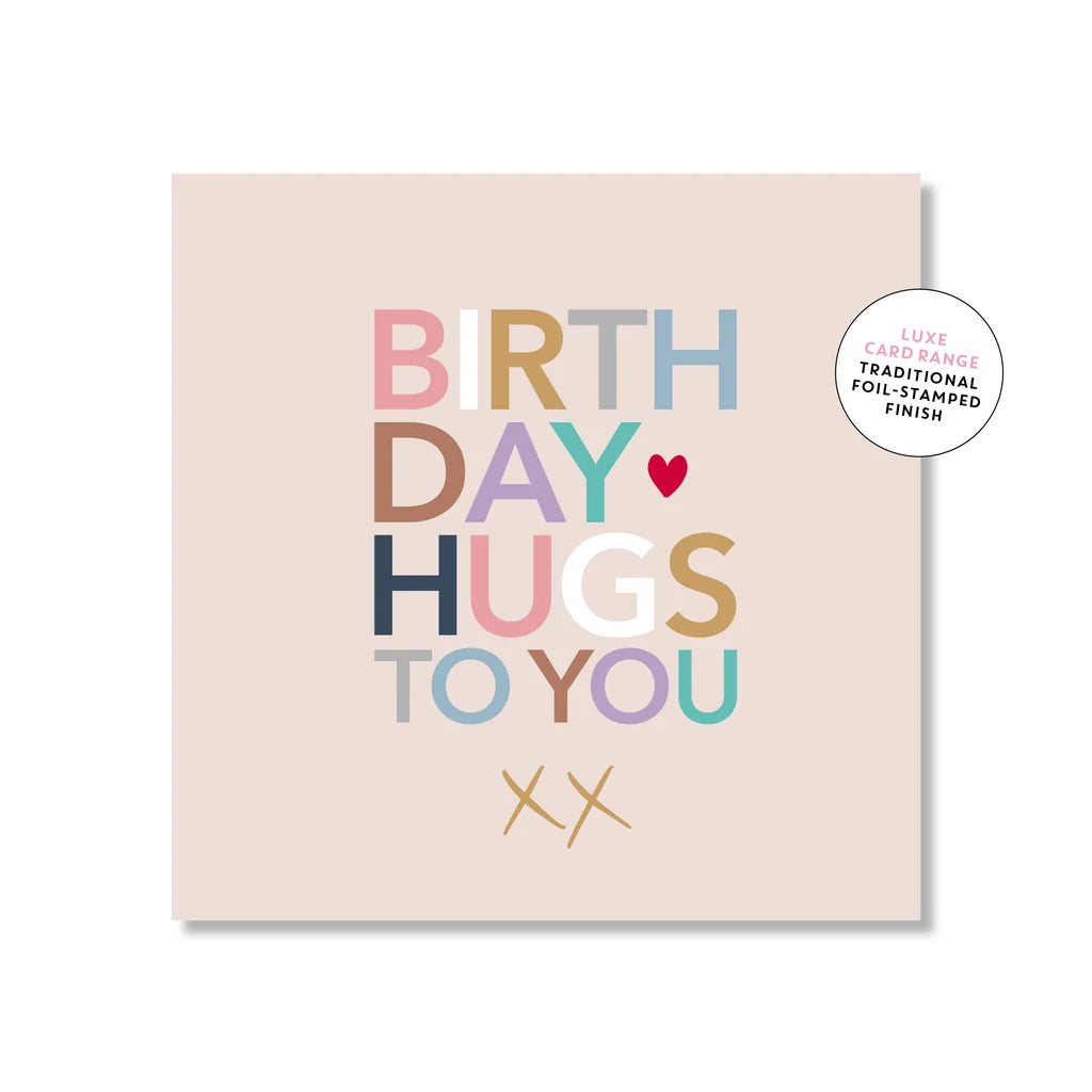 Birthday Hugs Mini Card