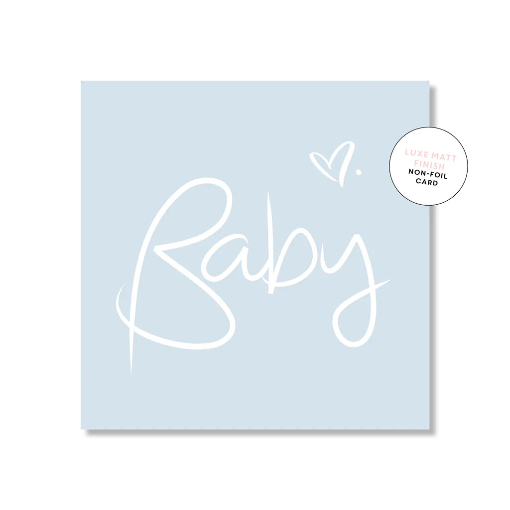 Baby Script Blue