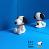 Snoopy Sitting Corduroy Cream - 12cm