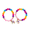 Pink Poppy BFF Unicorn Rainbow Pearl Twin Bracelet Set