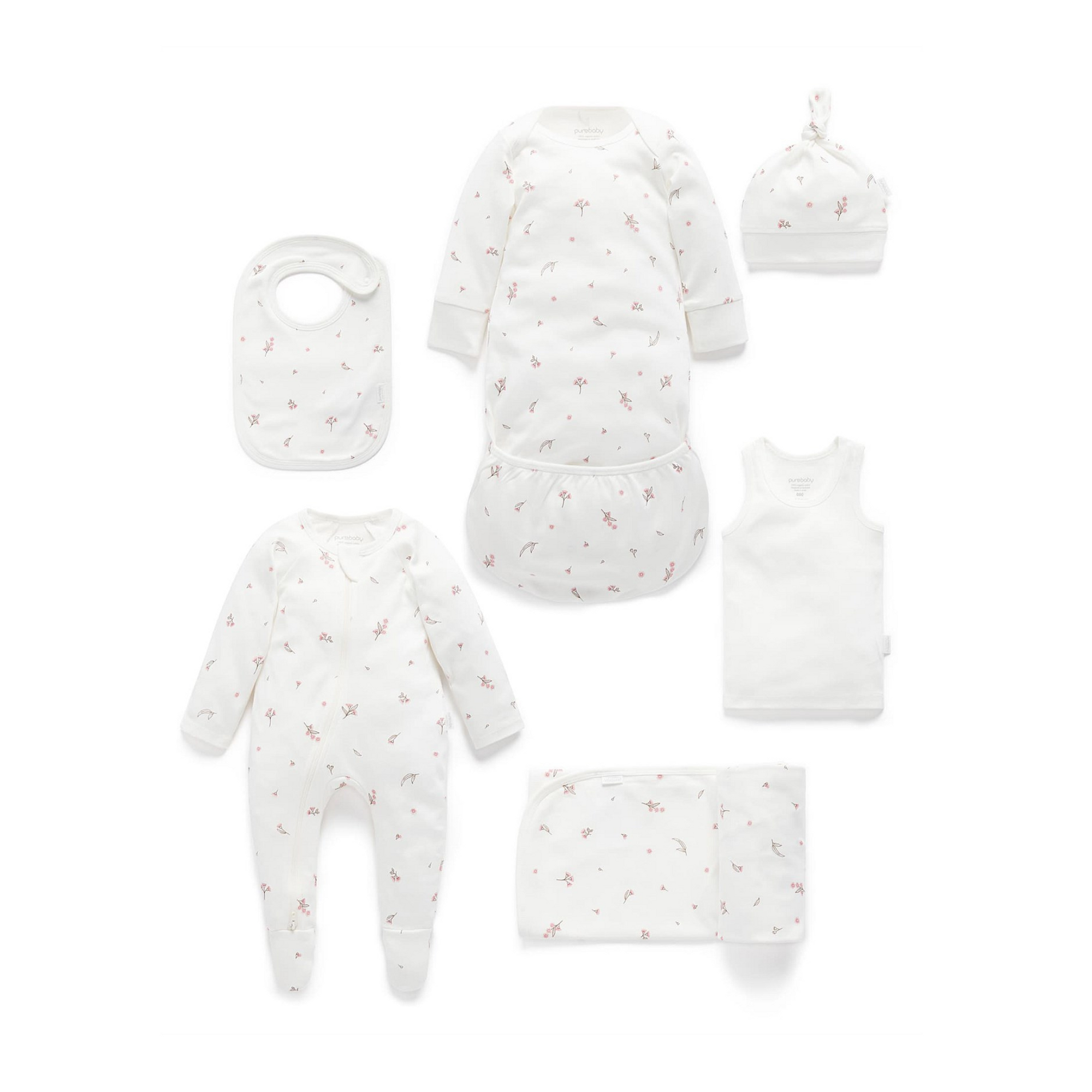 Purebaby Newborn Hospital Pack - Vanilla  Blossom  Pack