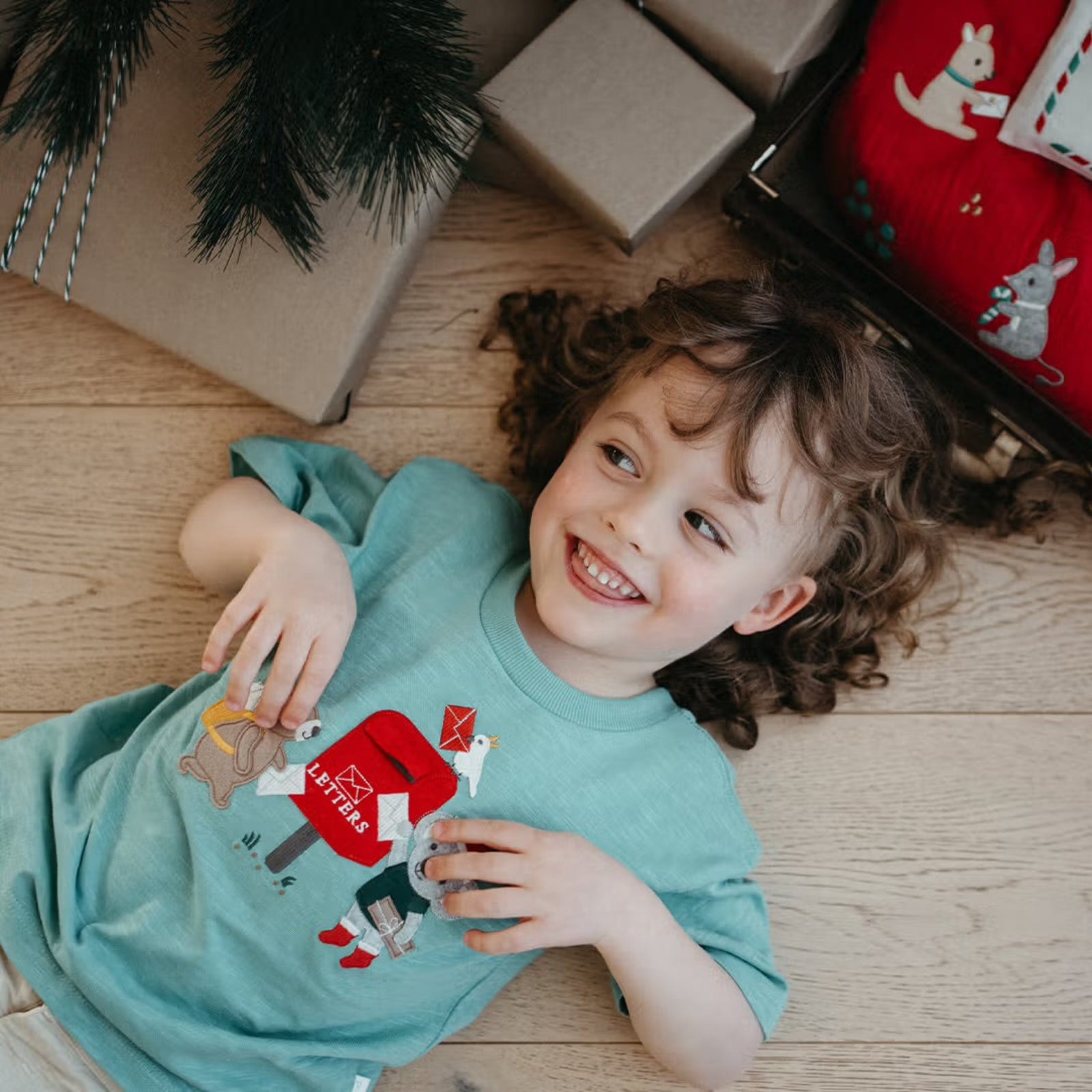 Purebaby Christmas Letterbox Tee