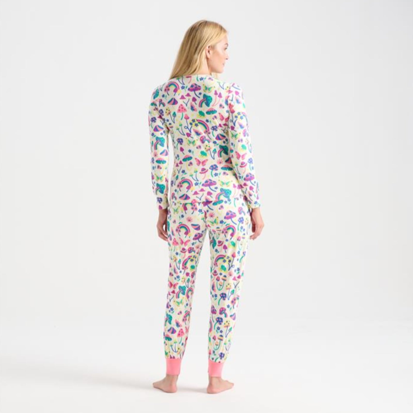 Hatley Groovy Mushroom Girls  Bamboo Pyjama Set - 12 - 16YRS