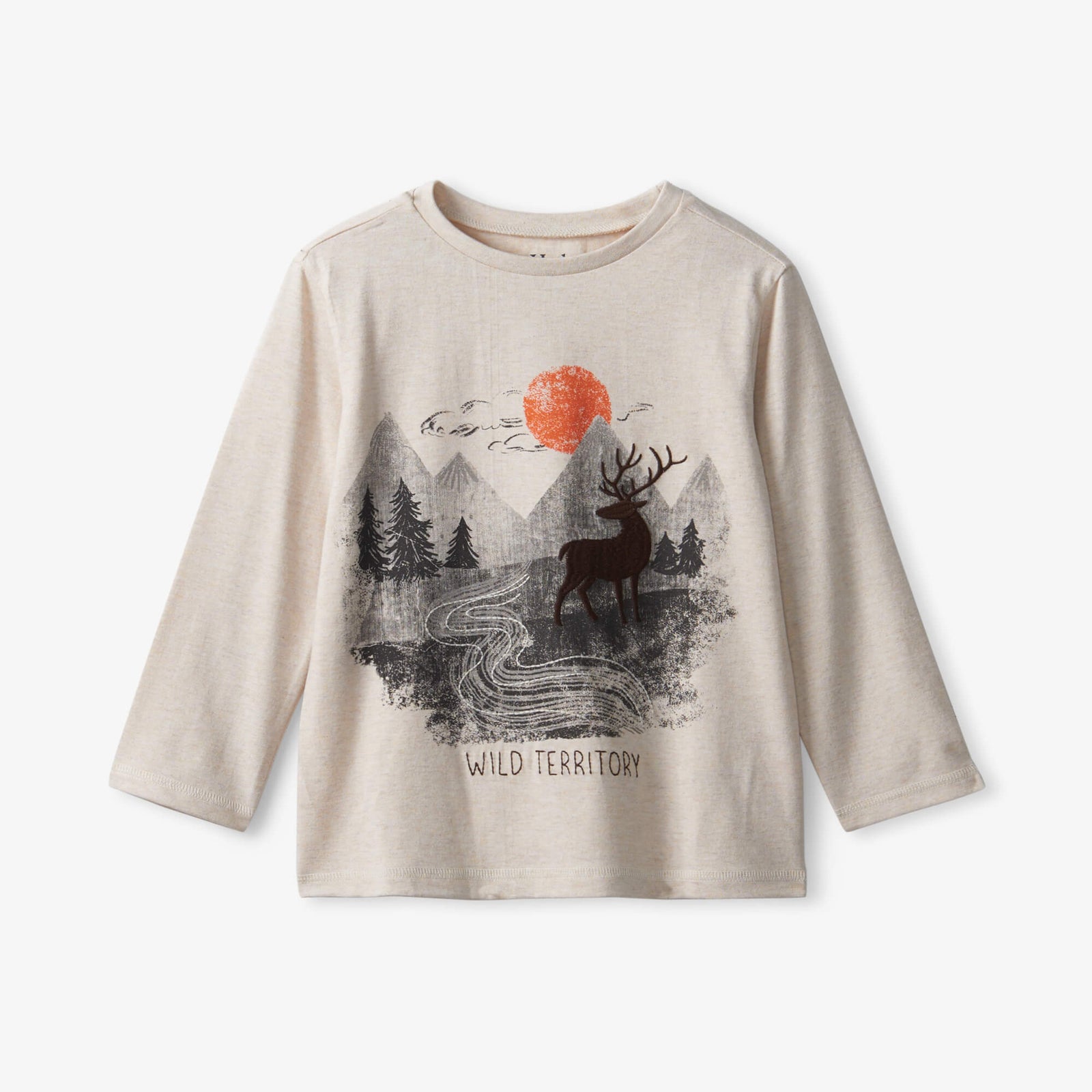 Hatley Rocky Landscape Long Sleeve Tee - Oatmeal Melange