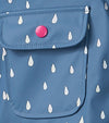 Hatley Tiny Drops Colour Changing Peplum Jacket - Blue Horizon