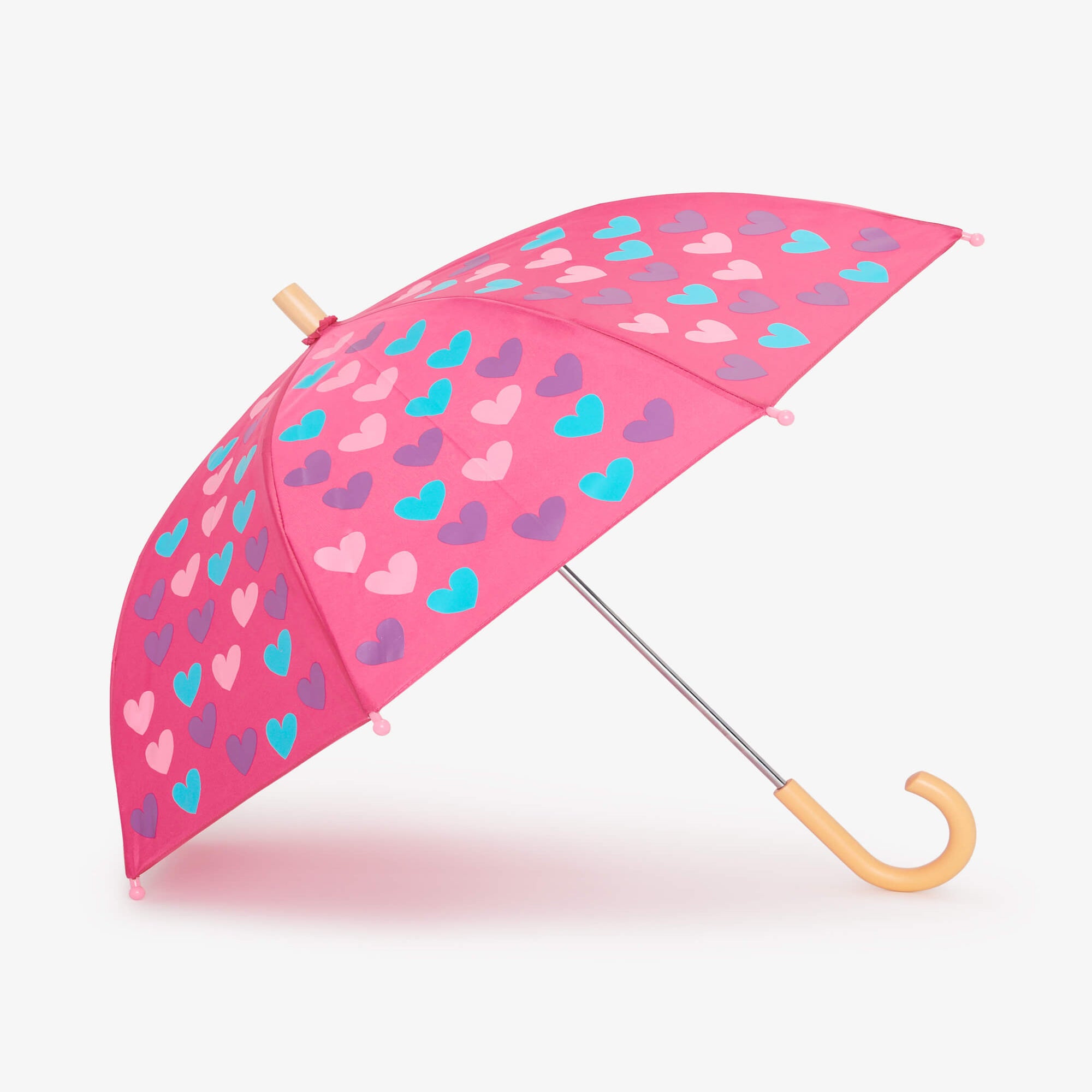 Hatley Fun Hearts Umbrella - Raspberry Rose