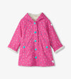 Hatley Tiny Dots Colour Changing Sherpa Splash Jacket - Rose Violet