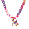 Pink Poppy BFF Unicorn Rainbow Pearl Twin Necklace Set
