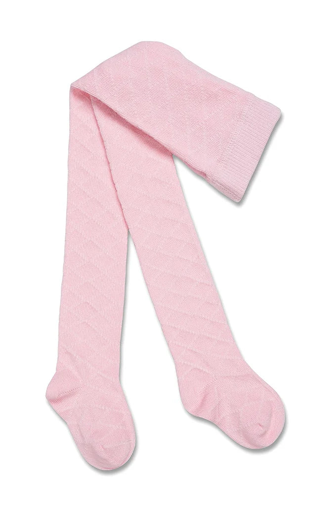 Pink Knitted Tights - (Diamond)