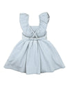 Fox &amp; Finch Palm Cove Denim Embroidered Pinafore Dress - Light Blue