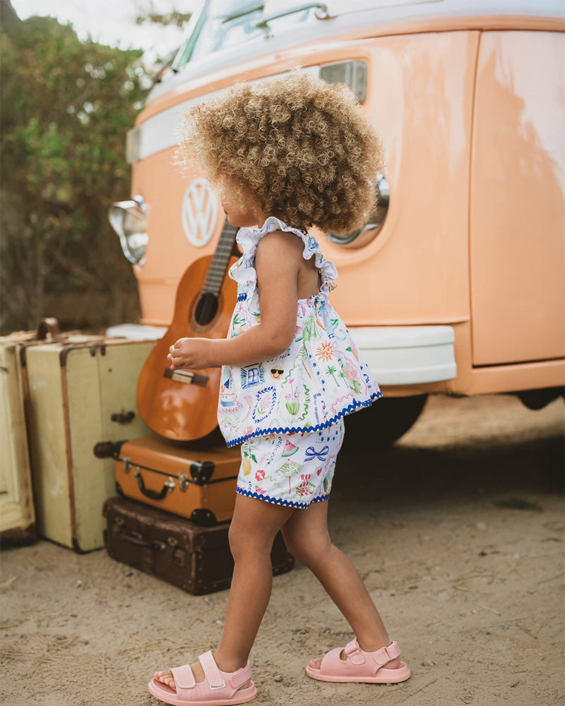 Fox & Finch Summer Vacay Ric Rac Shorts