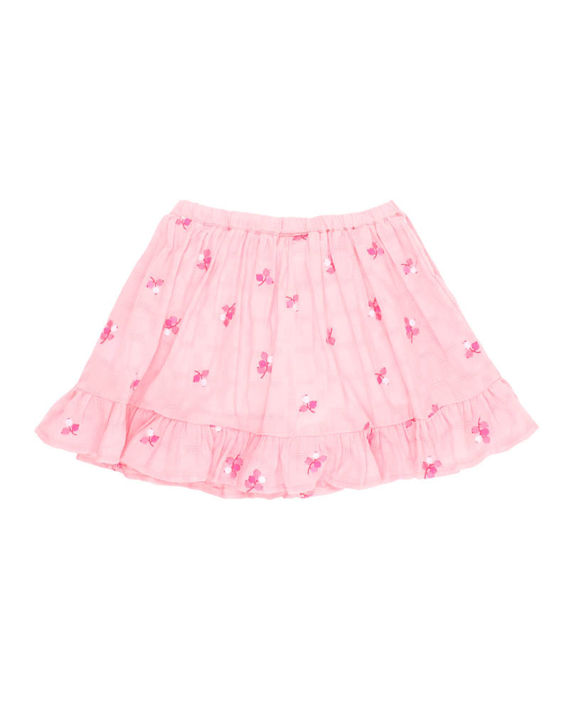 Fox & Finch Summer Vacay Embroidered Skirt With Inbuilt Shorts
