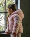 Fox &amp; Finch Flower Sherpa Jacket - Pink