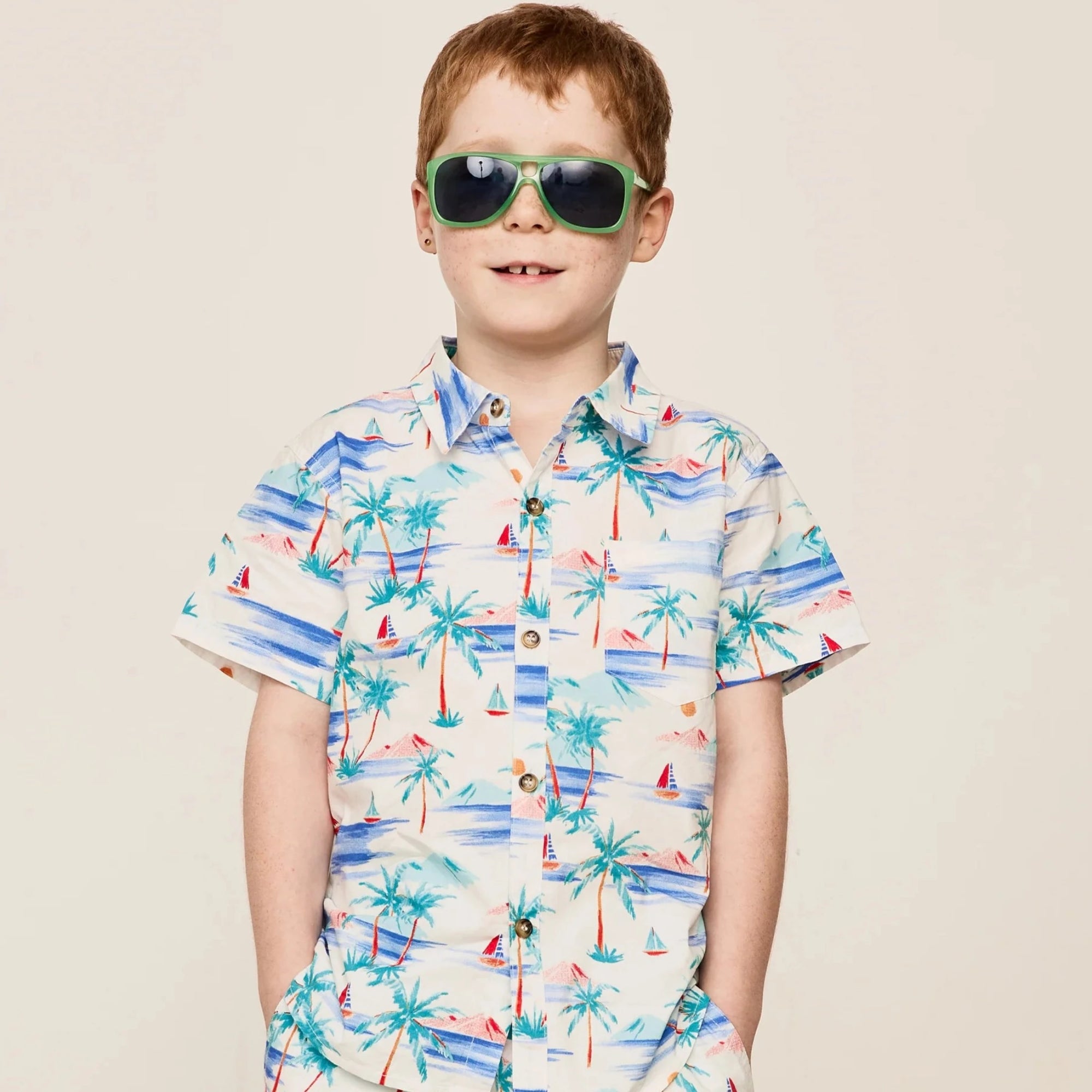 Goldie and Ace Holiday Cotton Shirt -  Paradise White