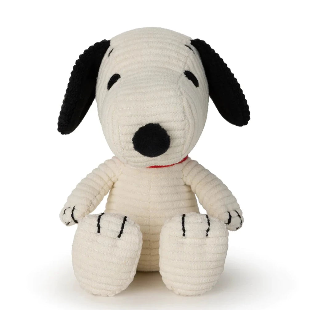 Snoopy Sitting Corduroy Cream - 12cm
