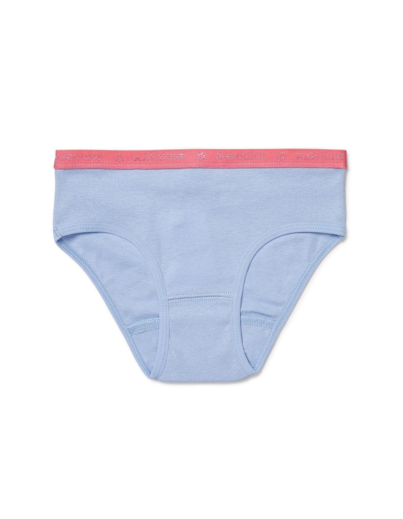 Marquise 2 Pack Girls Everyday Underwear - Powder Blue/ Pink