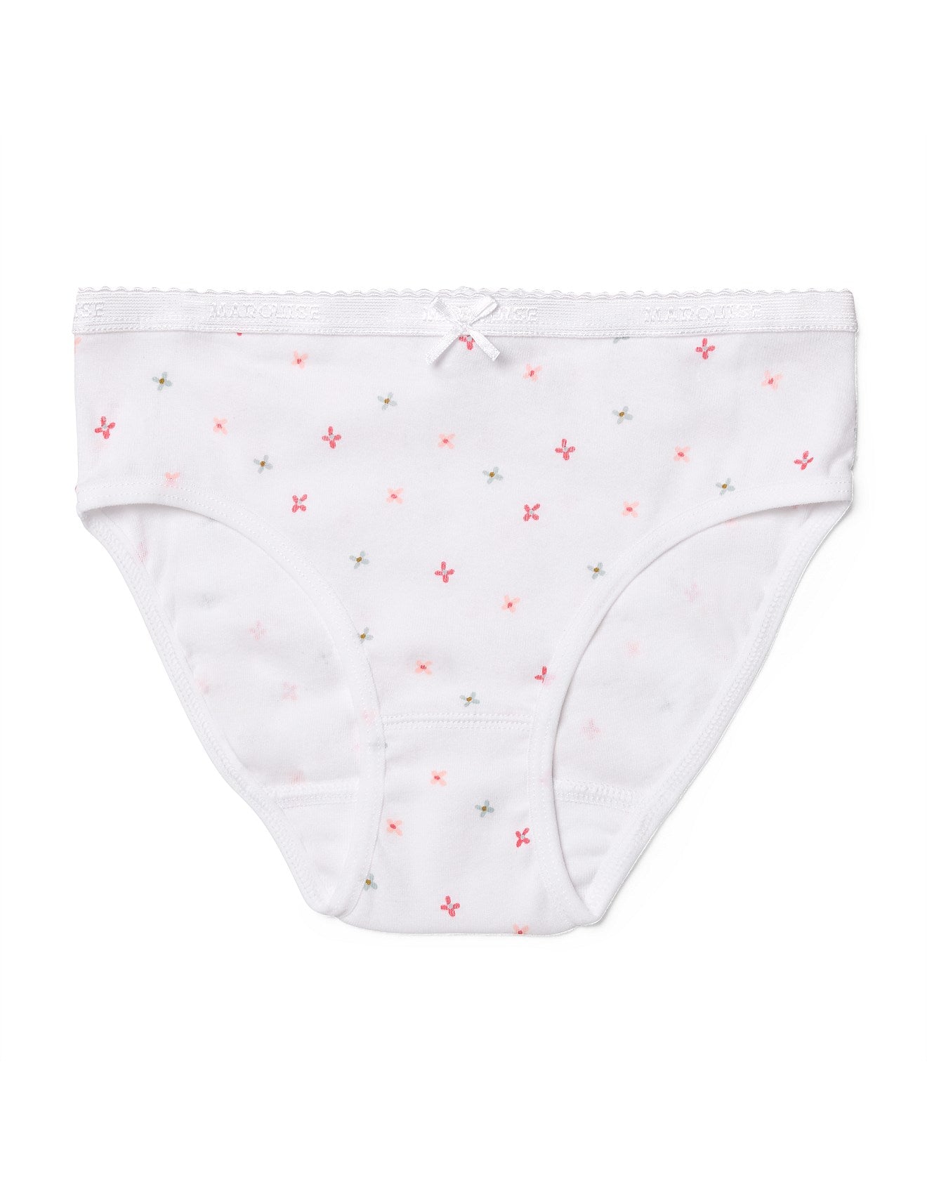 Marquise 2 Pack Girls Underwear - Flamingos - White/ Print