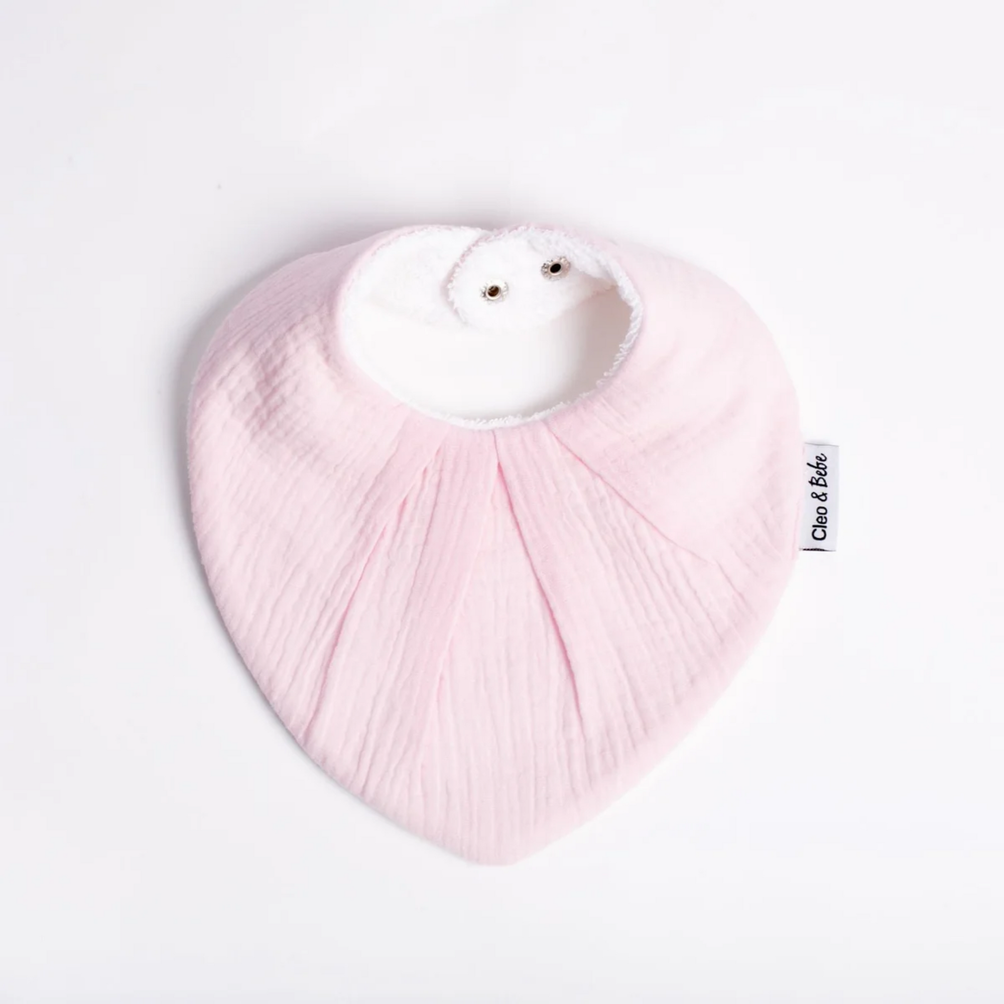 Cleo & Bebe Baby Pink - Waterproof Bandana Bib