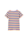 Milky Multi Stripe Rib Tee - Multi Stripe