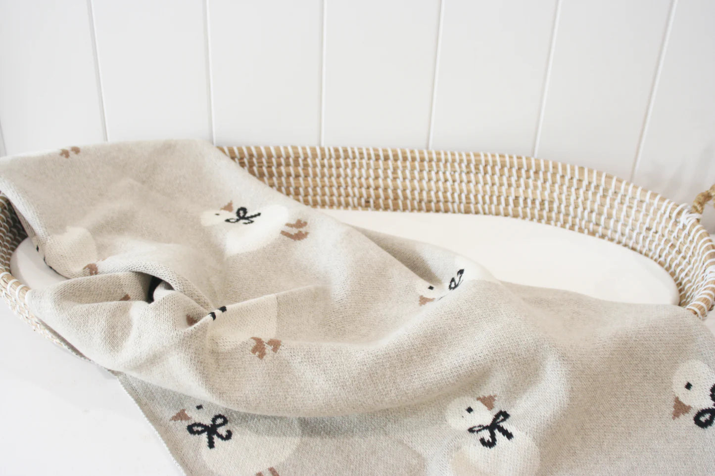 Alimrose Duck Baby Blanket - Natural