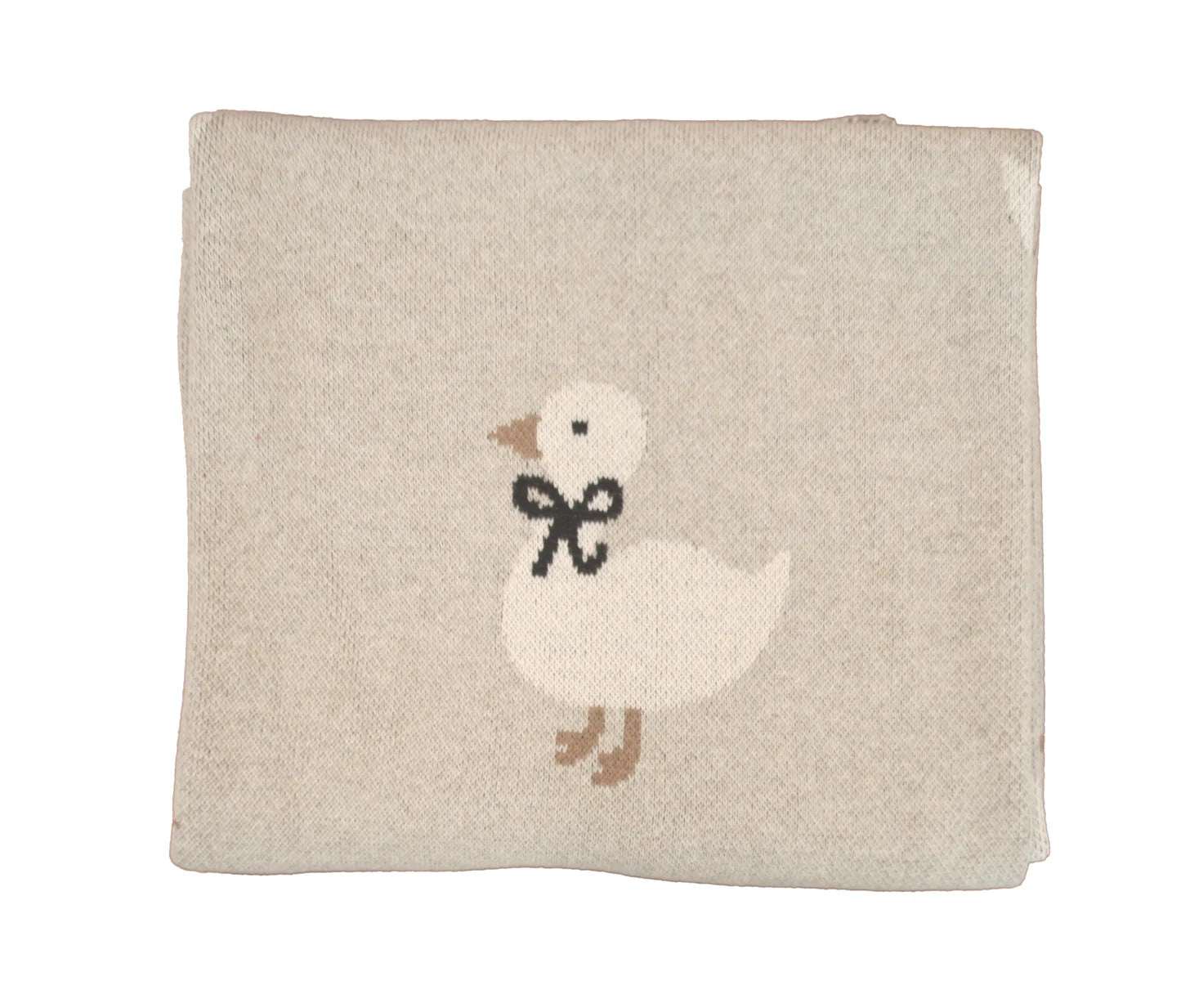 Alimrose Duck Baby Blanket - Natural