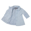 Korango Faux Wool Collared Overcoat - Alice Blue