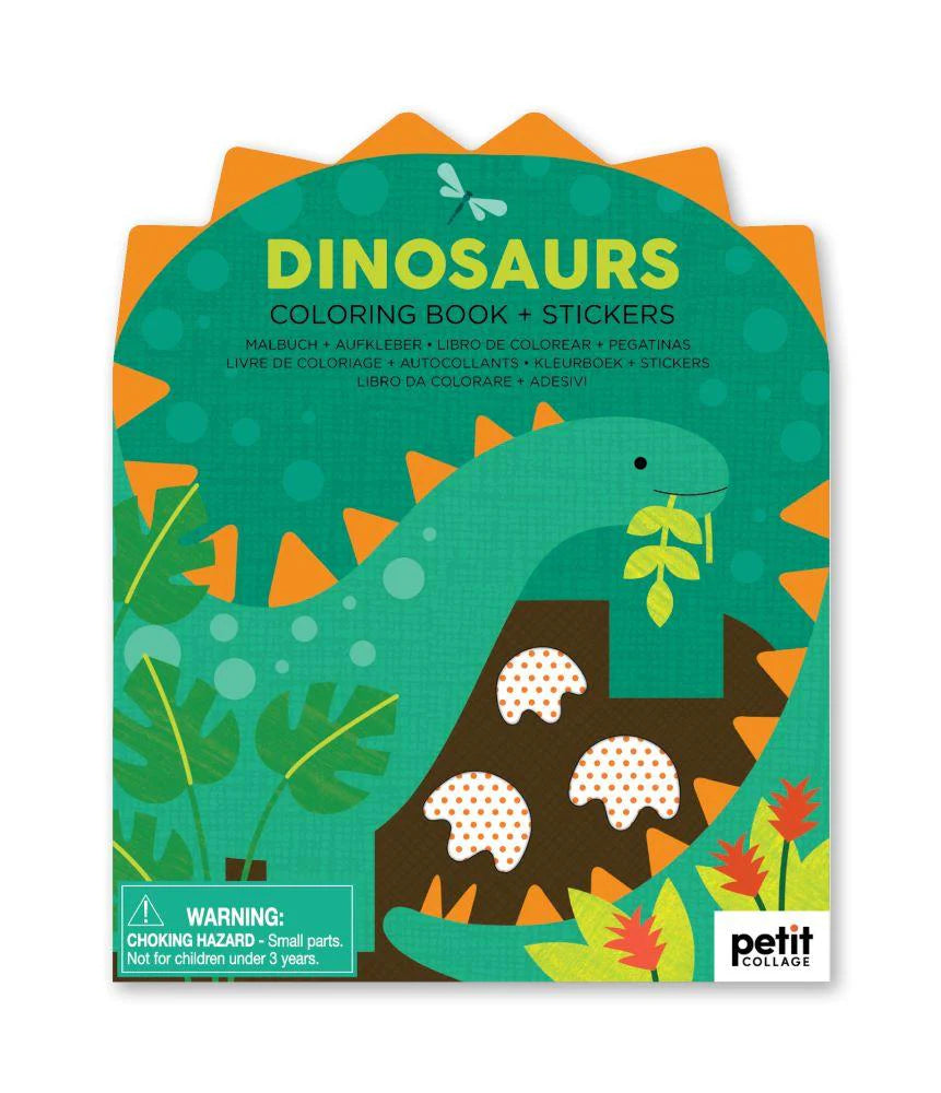 Colouring Book with Sticker - Dinosaurs