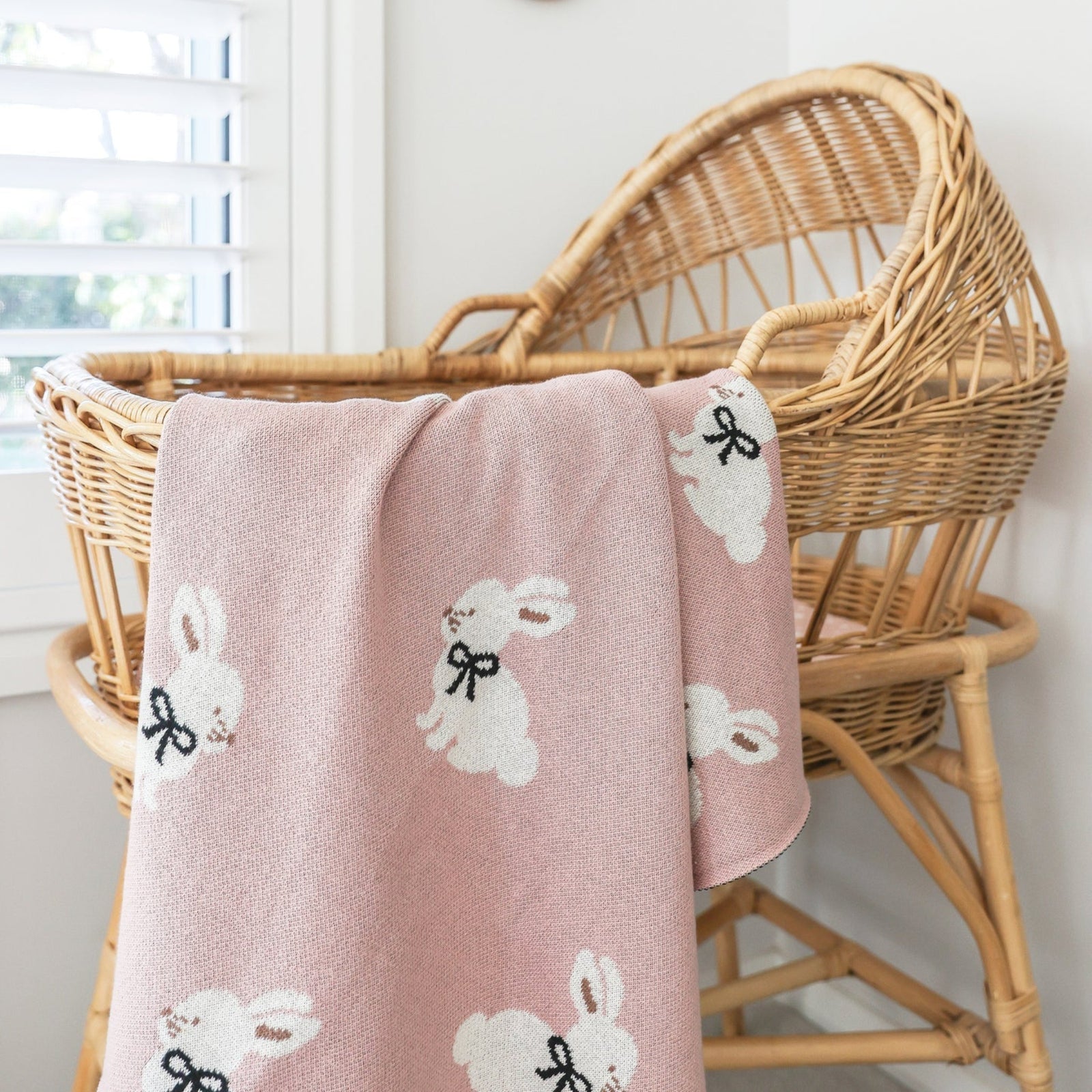 Alimrose Baby Bunny Blanket - Petal