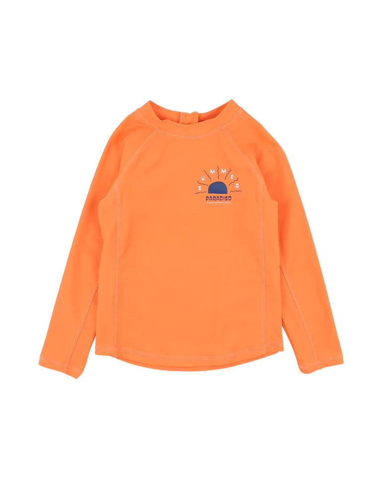 Bebe Conway Boys Burnt Orange LS Rash Top - Burnt Orange