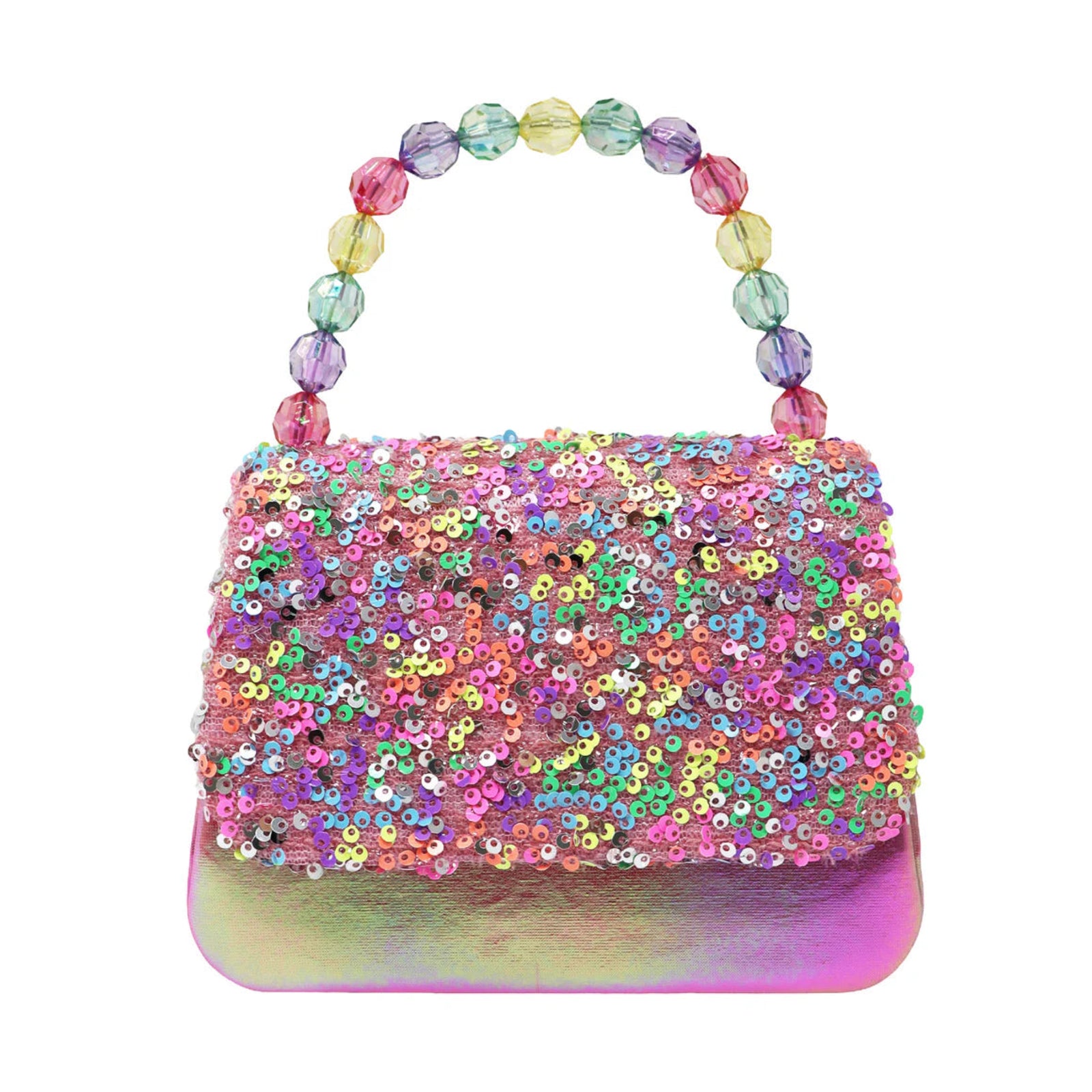 Pink Poppy Sparkly Sequin Handbag
