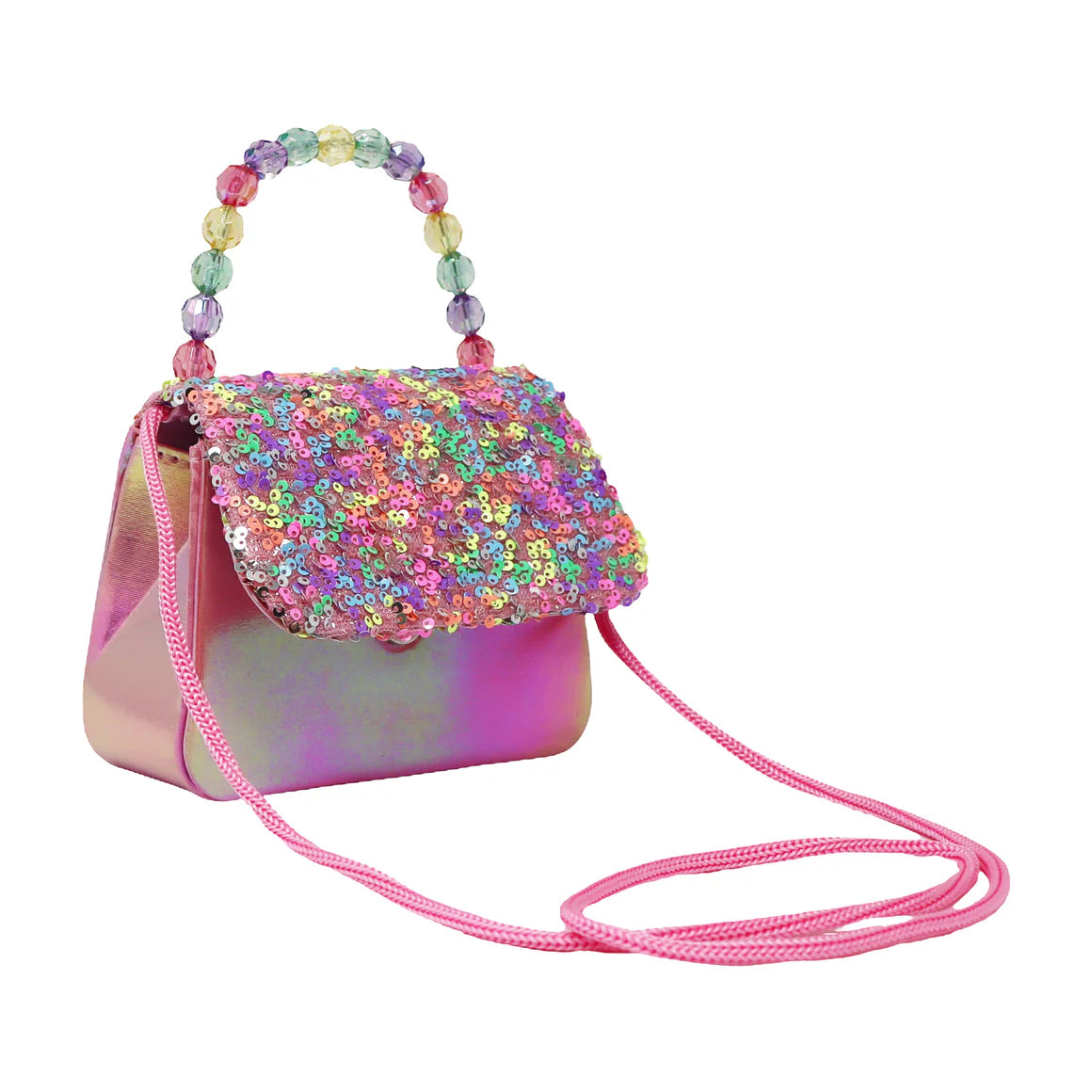 Pink Poppy Sparkly Sequin Handbag