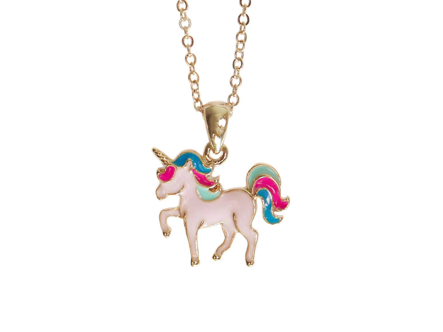 Goody Gumdrops Unicorn Necklace - Gold/Pink/Multi
