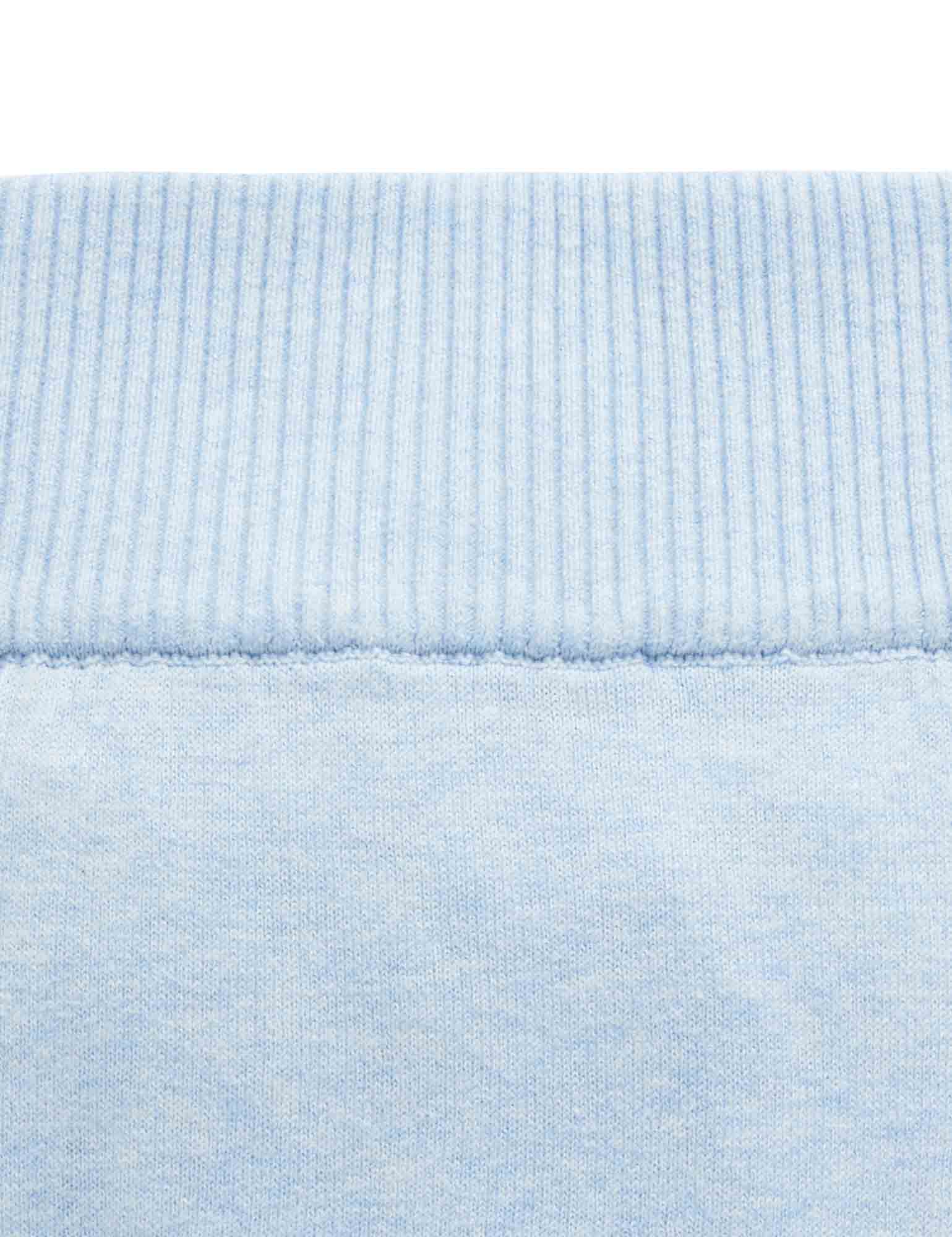 Purebaby Essentials Newborn Legging - Pale Blue Melange