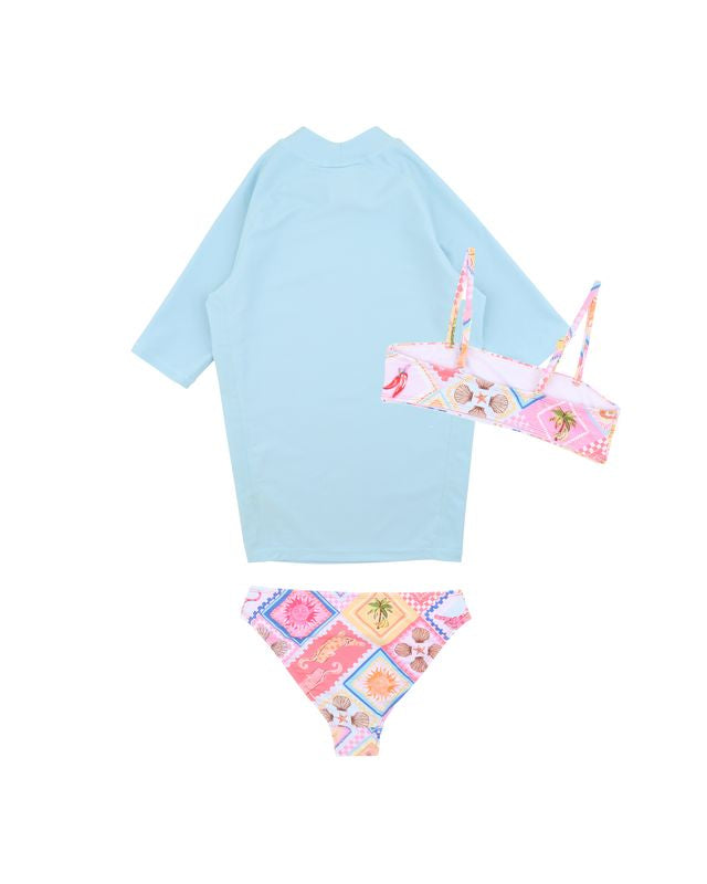 Minihaha Astrid 3 Piece Swim Set - Astrid Print