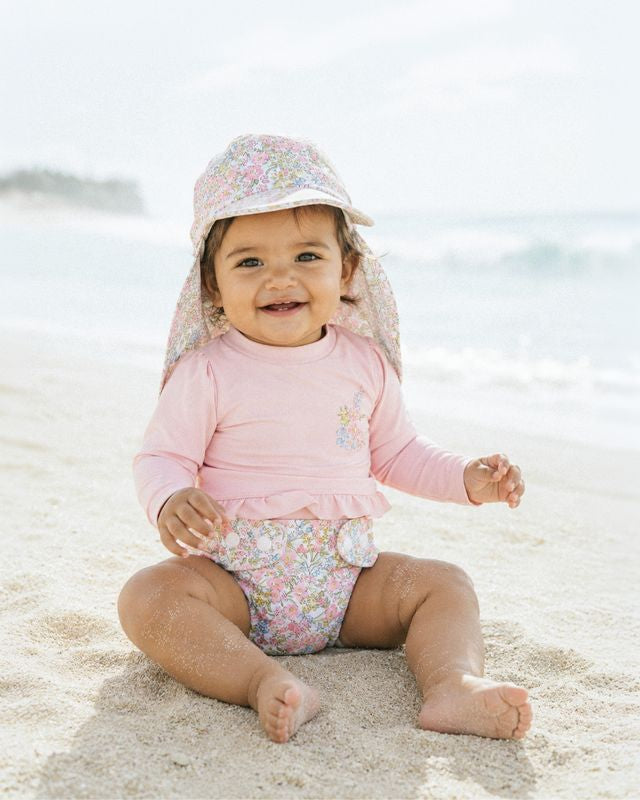 Minihaha Marissa Aqua Nappy - Marissa Print